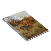 Roe Deer Met Herfstbladeren  Wildlife Notitieboek (Rechterzijde)