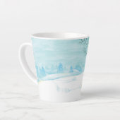 Roe Deer wintersneeuwlandschap Latte Mok (Linkerhoek)