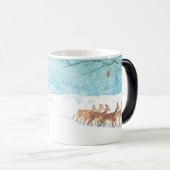 Roe Deer wintersneeuwlandschap Magische Mok (Voorkant rechts)