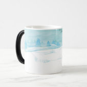 Roe Deer wintersneeuwlandschap Magische Mok (Voorkant links)