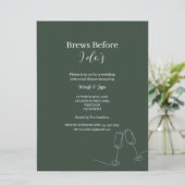 ROE Dusky Green & White Brews voordat ik ga eten Kaart (Staand voorkant)