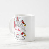 Roe Family Crest Koffiemok (Voorkant links)