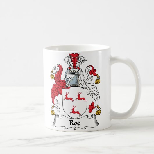 Roe Family Crest Koffiemok (Rechts)