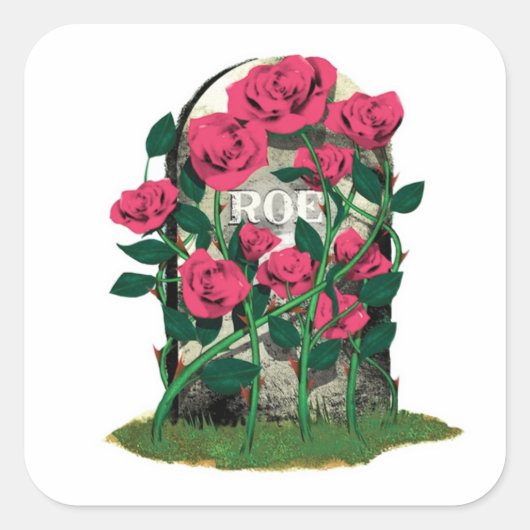 Roe Gravestone white background stickers (Voorkant)