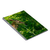 Roe herten in het bos. notitieboek (Rechterzijde)