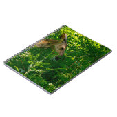 Roe herten in het bos. notitieboek (Linkerzijde)