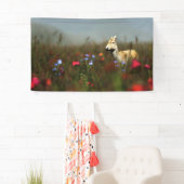 Roe in een beemdbanner spandoek (Insitu)