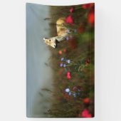 Roe in een beemdbanner spandoek (Verticaal)