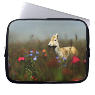 Roe in een beemuw laptophoes laptop sleeve