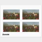 Roe in een beemuw-stickers rechthoekige sticker (Vel)
