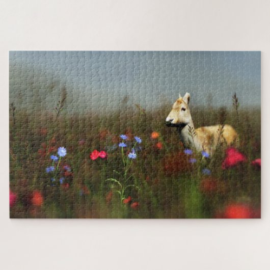 Roe in een beestje legpuzzel (Horizontaal)