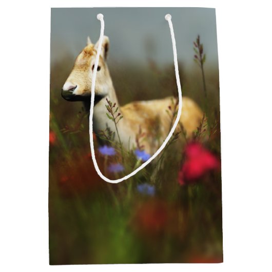 Roe in een Meadow Gift Bag Medium Cadeauzakje (Voorkant)