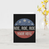 Roe Pro Choice Roe Roe jouw stem Feministisch Kaart (Gele Bloem)