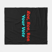 Roe Roe Roe Roe Uw Stemming Fleece Deken (Voorkant (Horizontaal))