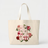 Roe Roe Roe Roe Uw Stemming Grote Tote Bag (Voorkant)