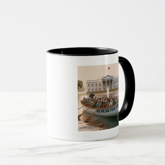 Roe Roe Roe Roe Uw Stemming Mok (Voorkant rechts)