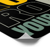 Roe Roe Roe Roe Uw Stemming Poster (Hoek)