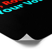 Roe Roe Roe Roe Uw Stemming Poster (Hoek)