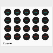 Roe Roe Roe Roe Uw Stemming Ronde Sticker (Vel)