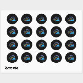 Roe roe roe uw stem vóór keuze ronde sticker (Vel)