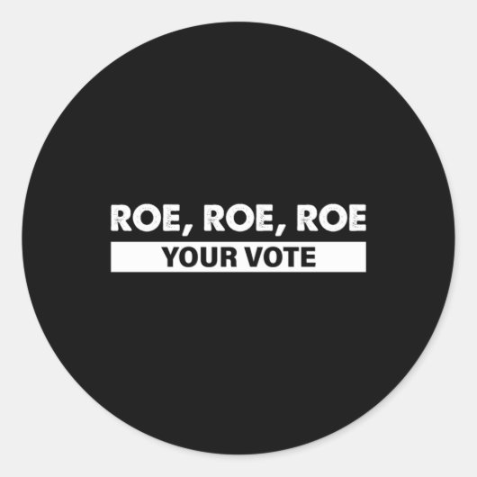 Roe roe uw stem 4 ronde sticker (Voorkant)