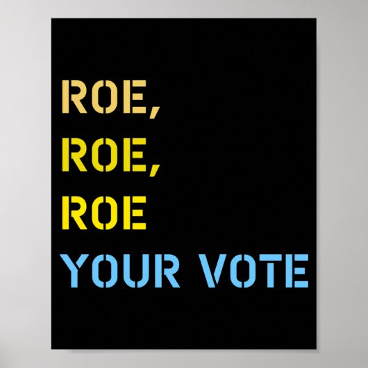 Roe roe uw stem 59 poster (Voorkant)