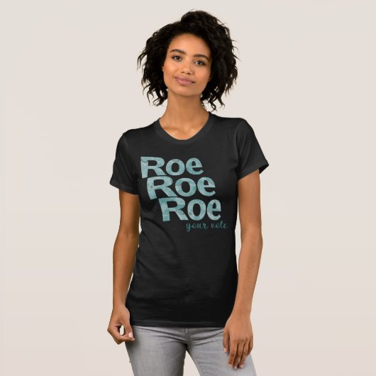 Roe Roe Uw stem in het groen T-shirt (Voorkant volledig)