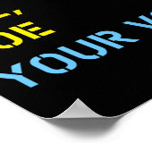 Roe roe uw stem poster (Hoek)