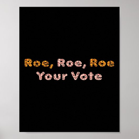 Roe Roe Uw stem Pro Choice Vrouwen Poster (Voorkant)