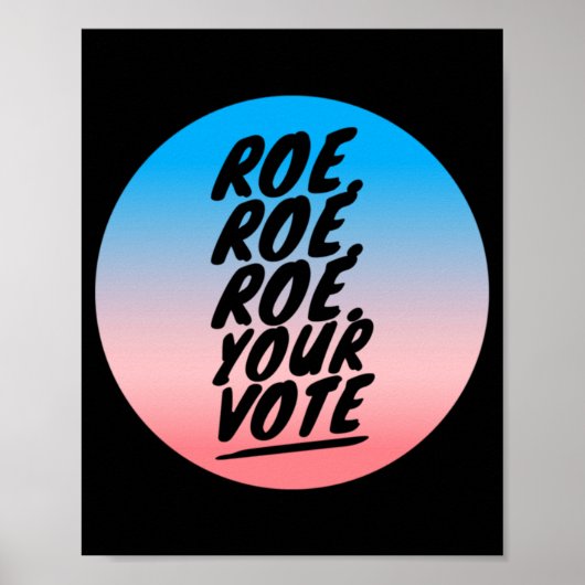 Roe roer Uw stem 1 Poster (Voorkant)