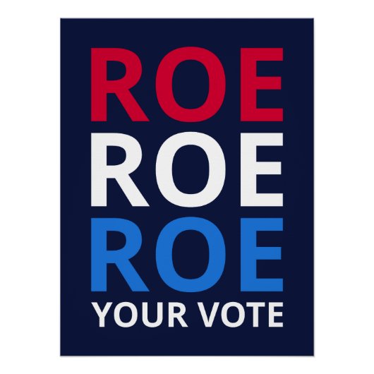 Roe Uw Stem I Perfect Poster (Voorkant)