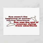 Roe V Wade Briefkaart (Voorkant)
