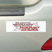 Roe V Wade Bumpersticker (Op auto)
