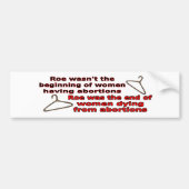 Roe V Wade Bumpersticker (Voorkant)
