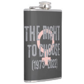 Roe V Wade Death Date Typografie Heupfles (Rechts)