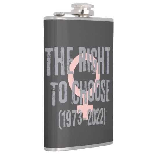 Roe V Wade Death Date Typografie Heupfles (Rechts)