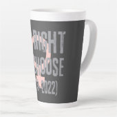 Roe V Wade Death Date Typografie Latte Mok (Rechterhoek)