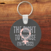 Roe V Wade Death Date Typografie Sleutelhanger (Achterkant)