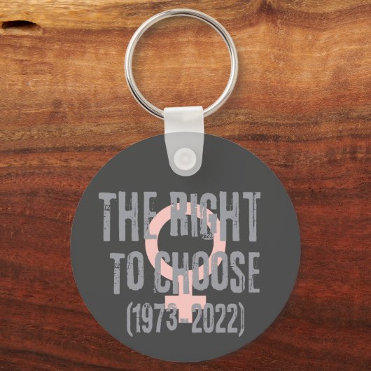 Roe V Wade Death Date Typografie Sleutelhanger (Voorkant)