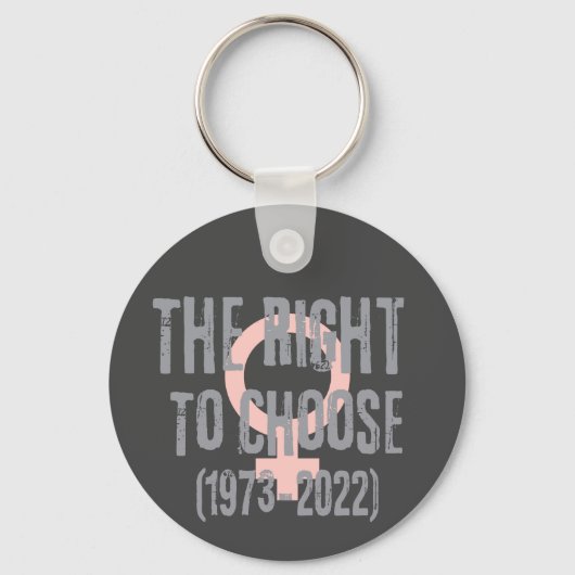 Roe V Wade Death Date Typografie Sleutelhanger (Achterkant)