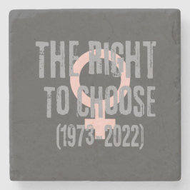 Roe V Wade Death Date Typografie Stenen Onderzetter