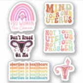 Roe V Wade Sticker Pack, Abortion, Pro Choice (Voorkant)