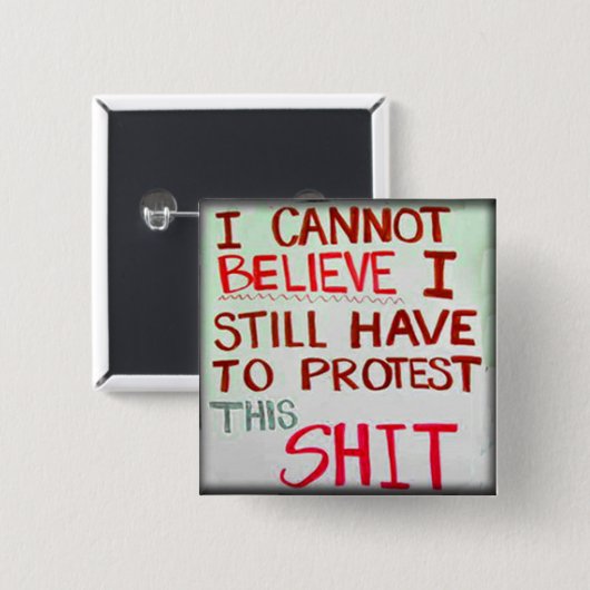 Roe V Wade, vrouwenrechten Feministische vrouwen b Vierkante Button 5,1 Cm (Voorkant /achterkant)