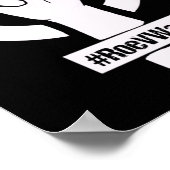 Roe v wade we zullen niet teruggaan poster (Hoek)
