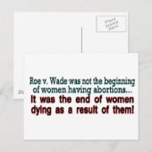 roe v. was briefkaart (Voorkant / Achterkant)