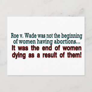 roe v. was briefkaart
