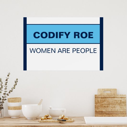 Roe vrouwen zijn mensen poster (Keuken)