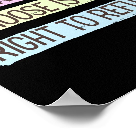 Roe Vs Wade Pro Choice Abortion Rights Vrouwen vri Poster (Hoek)