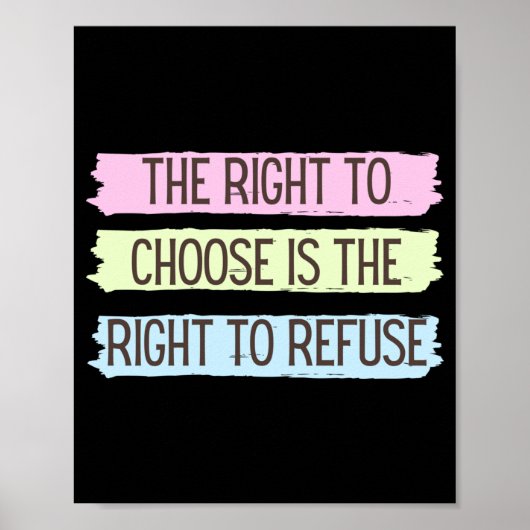 Roe Vs Wade Pro Choice Abortion Rights Vrouwen vri Poster (Voorkant)