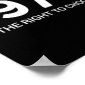 Roe vwadepro kiest het recht om te kiezen poster (Hoek)